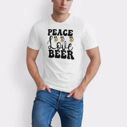 Seekbuylove Men Typography Printed Bio Finish T-shirt image 5