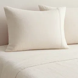 haus & kinder Pecale Off White Cotton 300 TC Double King Bedsheet Set-2.75 m x 2.75 m-picture-31