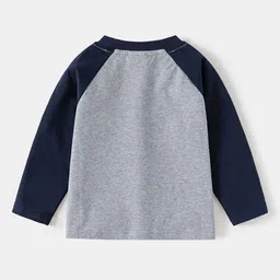 LULU & SKY Boys Typography Drop-Shoulder Sleeves Applique T-shirt image 3