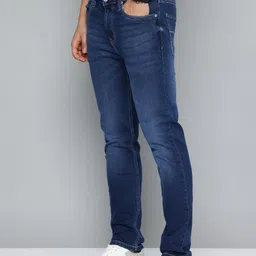 Flying Machine Men Slash Slim Tapered Fit Light Fade Stretchable Jeans image 2