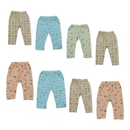 PALMLON Infants Pack Of 8 Printed Relaxed Fit Track Pants-picture-35