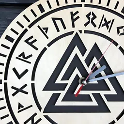 QEZNEF Beige Solid Traditional Wall Clock image 5