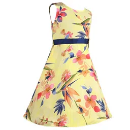 Wish Karo Floral Print Georgette Fit & Flare Dress image 3