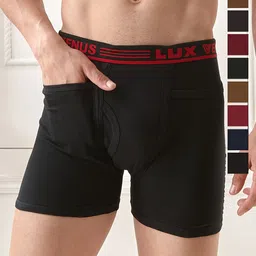LUX VENUS Pack of 9 Assorted Men Cotton Pocket Trunk  NW1_VENUS_PKT_DRW_AST_95_9PC image 1