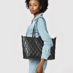 SENNES Leather Oversized Quilted Tote Bag-picture-21