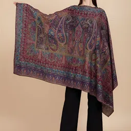 MUFFLY Women Paisley Woven Design Shawl-picture-16