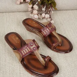 Dollphin Textured Leather Party Wedge Sandals-picture-51