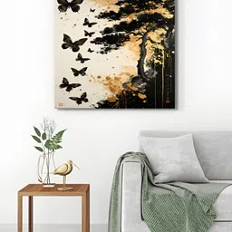 999Store Brown & White 1 Piece Canvas Other Wall Paintings-picture-32
