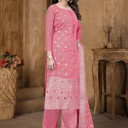 SAINOOR Semi-Stitched Dress Material image 3