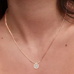 MINUTIAE Rose Gold-Plated Crystals Studded Jewellery Set image 1