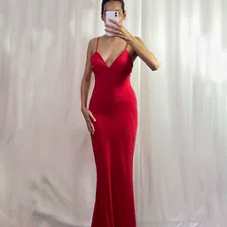 Lavaya Women Shoulder Straps Bodycon Dress image 3