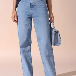 DL Woman Women Straight Fit High-Rise Stretchable Jeans-image-81