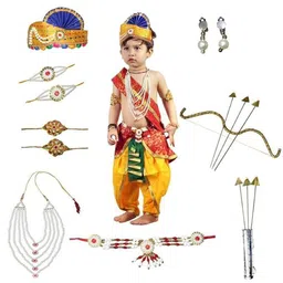 Kaku Fancy dresses Boys Woven Design Ram Costume-picture-11