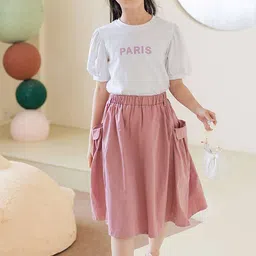 LULU & SKY Girls Printed T-shirt with Skirt-picture-16