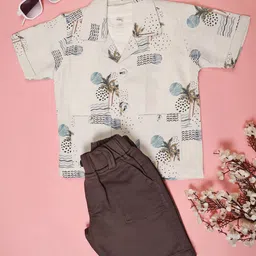 V-Mart Boys Printed Shirt with Shorts-picture-42