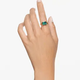 SWAROVSKI STILLA Gold-Plated Cubic Zirconia Studded Finger Ring-picture-13
