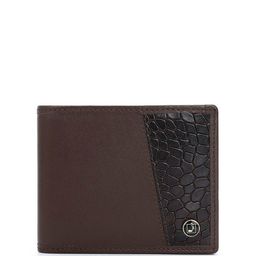 Da Milano Men Colourblocked Leather Three Fold Wallet-picture-2