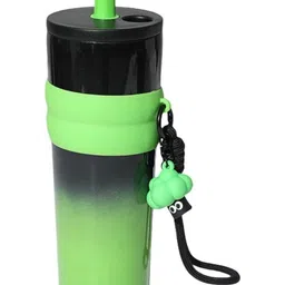 AUGEN Green & Black Single Stainless Steel Colourblocked Double Wall Vacuum Water Bottle-picture-31