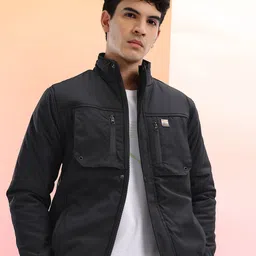 HRX by Hrithik Roshan Mock Collar Outdoor Bomber-Style Padded Jacket-picture-28