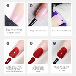 BELLE GAGA Black Seashell Color Gel Nail Polish - 5 ml - Shade U08 image 2