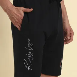 Cantabil Men Regular Fit Mid-Rise Cotton Shorts image 4