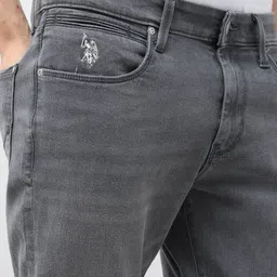 U.S. Polo Assn. Denim Co. Brandon Men Slim Tapered Fit Mid-Rise Stretchable Jeans image 3