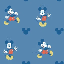 SPACES Kids Blue & White Cartoon Printed Pure Cotton AC Room Double Bed Comforter image 5