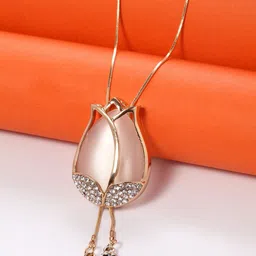 Shining Diva Fashion Gold-Plated Crystals Necklace-image-18