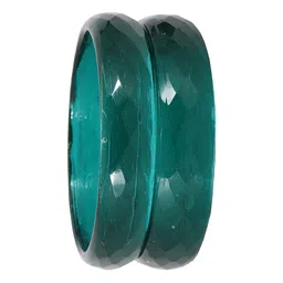 ZULKA Set Of 2 Diamond Engraved Glossy Finished Bangles image 4