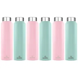 Speedex Green & Pink 6 Pieces Stainless Steel Water Bottle - 1000 ml Each-picture-27