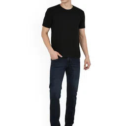 Pavilion Jeans Men Skinny Fit Mid-Rise Whiskers and Chevrons Jeans image 4