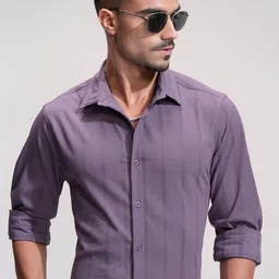HIGHLANDER Men Comfort Slim Fit Opaque Casual Shirt-picture-36
