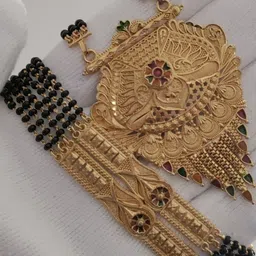 V.K.PAYAL.JEWELLERY Gold-Plated Artificial Beaded Mangalsutra-picture-16