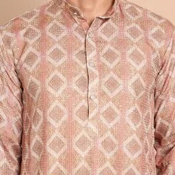 Anouk Men Geometric Printed Sequinned Kurta image 2