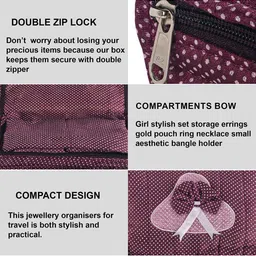 Aura Purple Set of 1 Regular Jewellery Organiser Organisers image 2