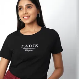 R&B Women Typography Printed T-shirt image 1