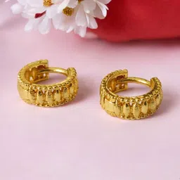 SHREE KRISHNA SHOPPING Unisex Gold-Plated Brass Earrings image 1