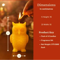 LIGHT JEWELS Green & Yellow Pack of 4 Pillar Candle image 2