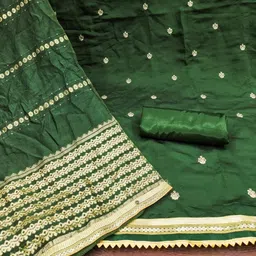 Rangtulika Ethnics Embroidered Unstitched Dress Material image 4