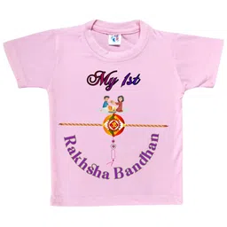 Cute Pals Kids-Unisex Pink Cotton Tshirts-picture-15
