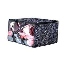 Stylista Black Printed Water Resistant Multi-Utility Zippered Wardrobe Organisers-picture-38