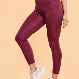 Enamor A605 Dry Fit High Waist Basic Workout Ankle Length Tights-image-37