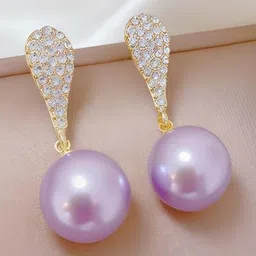 MEENAZ Geometric Drop Earrings image 2