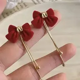 BEYTER Sterling Silver Pearls Beaded Quirky Drop Earrings image 2