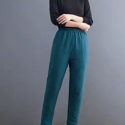 StyleCast x Revolte Women Mid-Rise Easy Wash Cotton Trouser image 4