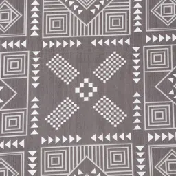 Myntra Elegant Homes White & Grey Geometric 300 TC Double King Bedsheet Set-2.7mx2.7m image 2