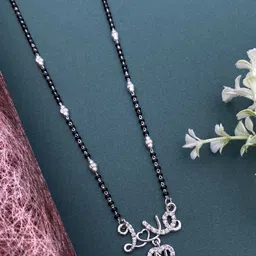 Laksh Enterprise Artificial Stones And Beaded Studded Mangalsutra-picture-35