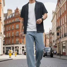 FALKRA Men Straight Fit Mid-Rise Light Fade Stretchable Jeans image 4