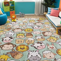 kaleen india Anti-Skid Backing Washable Indoor-Outdoor Rugs-picture-39