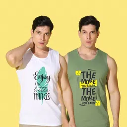 WOOSTRO Men Typography 2 Printed Applique Slim Fit T-shirt image 4